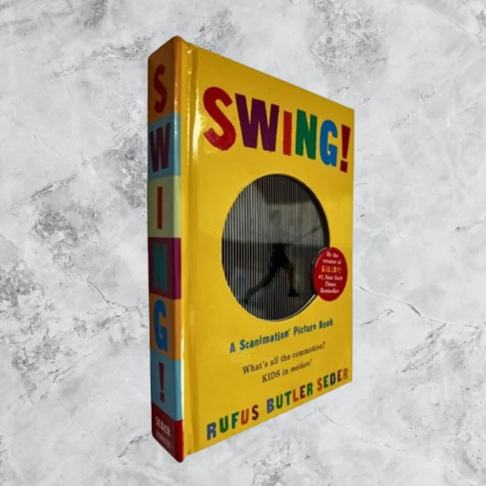 Swing! by Rufus Butler Seder 2008 Scanimation Motion Picture Book Kids Sports